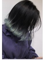 グランルッソ 広島本通(GRAN LUSSO) 髪質改善/ラインカラー/スモーキーライトグリーン/寒色系カラー