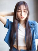 大人かっこかわいい小顔美人ストレート