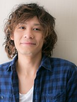 モッズヘアー メン 戸田公園店(mod's hair men)&nbsp;ワイルドなツイストスパイラルのミディアムボブウルフb戸田公園