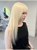 ミルクティーベージュダブルカラーケアブリーチインナーカラー