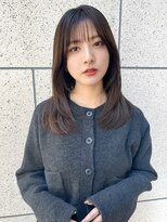 ガーデンヨコハマエスト(GARDEN YOKOHAMA est)&nbsp;似合わせカット　顔まわりレイヤー　イメチェン　フルバング