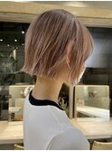 ショートカットタッセルボブミディアムボブ長めボブダブルカラー