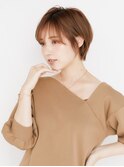 黒髪/グレーベージュ/レイヤーロング/前髪パーマ[新宿駅]