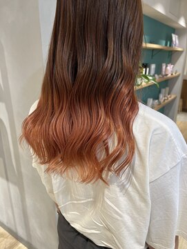 エミス バイ メルト 吉祥寺(emis by melt) 【堀惠】グラデーションカラーオレンジグラデーション吉祥寺