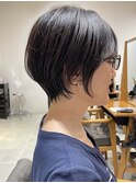 ●大人可愛い30代40代50代小顔マッシュショートボブウルフカット