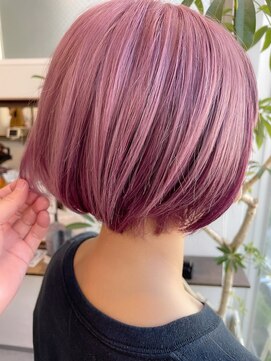 グーフィートーキョー 銀座(Goofy Tokyo) Goofy銀座/逆インナーカラー/ピンクオンピンク/ショート/東京