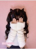 立体リボンツインテール