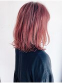 Say.黒髪ボブルフネビージュ小顔ワンレンピンクレッドウルフ韓国