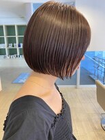 アール ヘアー デザイン(r hair design)&nbsp;小顔見せショートベージュカラーブリーチしない透明感カラー