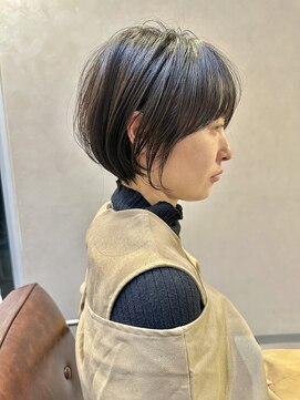 ナンバー 六本松(Number) 大人可愛い20代30代40代丸みショートボブ/マッシュ/白髪染め