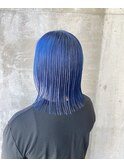 ブルーカラーブリーチカラー艶髪