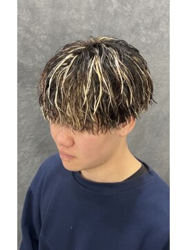 ラクーントウキョウ(RACCOON.TOKYO) 【学生人気】ハイライト　縦落ちツイスト　マッシュ