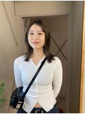 20代30代40代艶感ストレートアッシュグレージュ透明感ロング