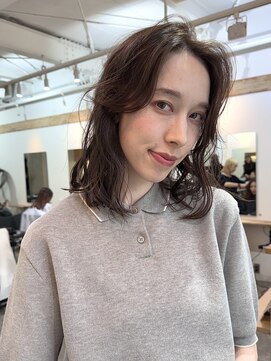 ソイ コンク 下北沢(soi conc) オリーブグレージュ/ブリーチなしダブルカラー/ミディアムヘア◎