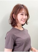 ゆるふわボブ/無造作ボブ/ゆるふわカール/シアベージュ/日吉
