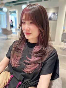 アリスバイアフロート 自由が丘(ALICe by AFLOAT) トレンドレイヤー／インナーカラー／ラベンダーピンク/自由が丘