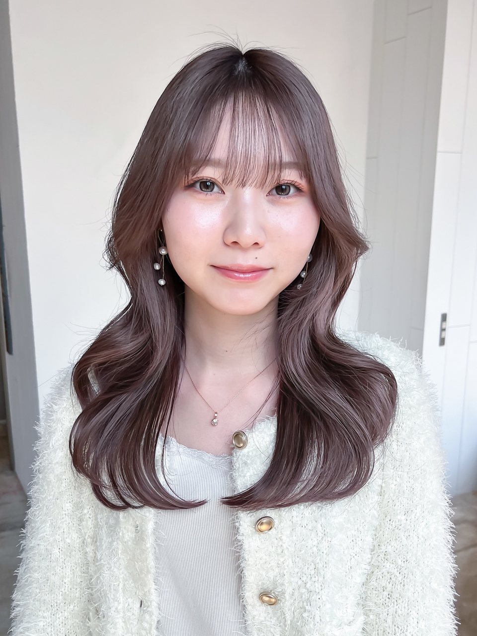 アルバム 池袋(ALBUM) ロング前髪カット顔周りレイヤー韓国ヘア_F20862