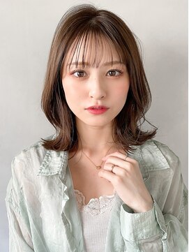 リヤン 表参道(lyann) 小顔黒髪オリーブグレーココアベージュミディアムクラゲヘアーa