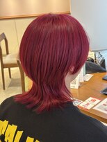 サラビューティーサイト 志免店(SARA Beauty Sight)&nbsp;【Haru】ブリーチカラー／赤系カラー/ウルフカット