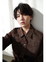 アンド グラフ(& Graph.)&nbsp;シャドウパーマミディアムマッシュメンズパーマ 