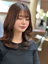 ヘアケアアンドヘアデザイン リベール(L:belle)&nbsp;8レベルラベンダーブラウン｜艶セミロング｜整う明度カラー