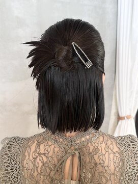 キリ 逗子(kiri) 逗子葉山結婚式ヘアアレンジカチモリヘアセットヘアメイクR34