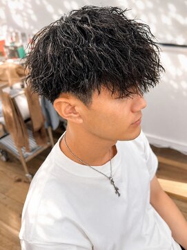 ユイマァルスロウ 岡山(YUIMARLSLOW) 岡山メンズサロン20代30代波巻きツイストスパイラルパーマ
