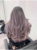 10代20代30代外国人風バレイヤージュ　ハイライトカラー