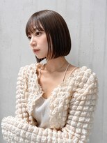 フォト 新宿三丁目(foto) 髪質改善縮毛矯正地毛風ストレート切りっぱなしボブ