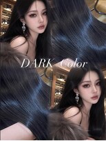 アロマ ヘアー ルーム 新宿3号店(AROMA hair room) ワンカラーで透明感増し増しブルーブラックカラー