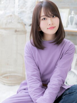 モッズヘア 上尾西口店(mod's hair) *mod's上尾*斜めバング♪大人かわいい小顔ストレートa!