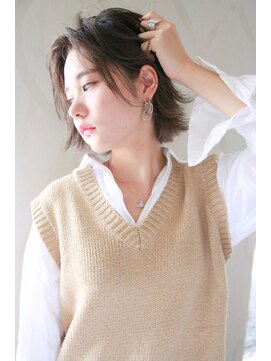 コルト(COLT) かきあげバング×シルバーグレー