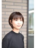 大人可愛い小顔マッシュボブ