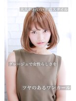 オルクドゥ(Orque deux)&nbsp;＊お手入れ簡単★女子アナ風★ツヤサラフェミニンボブスタイル＊