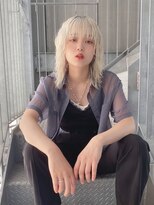 リアイス(Re:ICE)&nbsp;ミニウルフ/くすみブルー/流れるレイヤー/インナーハイライト