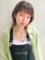 ネイヴィル オモテサンドウ(navile omotesando) *透けるオリーブベージュ×外ハネボブ*