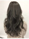 モテ髪アッシュグレージュロングヘアー