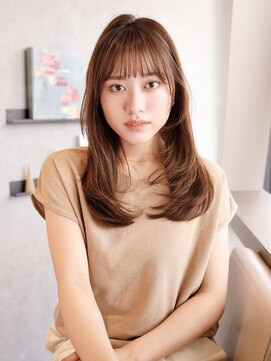 ハーバーズ バイ エムスラッシュ 鎌倉由比ヶ浜(Harbors by M.SLASH) 暖色系カラー/ロングレイヤー/内巻きワンカール/HARBORS鎌倉