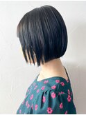 ダークグレージュ_外ハネボブセクションカラー_ba377441