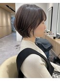 浦和ショートカットショートヘア韓国白髪染めボブ白髪ぼかし