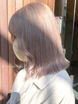 ベレーザ 渋谷(BELEZA)&nbsp;3981ミルクティーアッシュ艶髪シルキーベージュハイトーンカラー