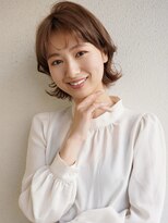 ブゾン(buZon)&nbsp;【buZon ブゾン】小顔前髪外ハネボブ大人可愛いショコラアッシュ