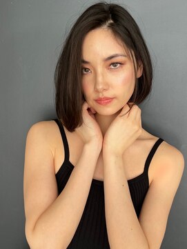 トルネード(TORNADO) 外国人風内巻きボブダークグレージュ　n8.16