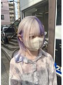 ウルフカット×デザインカラー