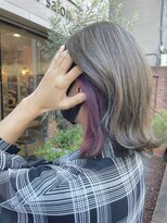 シアン 八王子店(SHIAN)&nbsp;イヤリングカラー×ツートン パープルピンク