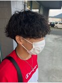 波巻きパーマスパイラルパーマツイストパーマメンズパーマ鹿児島