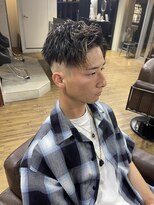 アルカナ 明治神宮前原宿(ARCANA)&nbsp;ハイライト マッシュパーマ ウルフ アッシュブラック