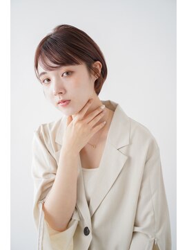 シェル 立川(shell) くびレイヤーエモージュグレージュカラーくびれショート【立川】