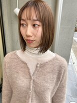 ホール(WHOLE)&nbsp;【WHOLE】抜け感ボブ×ナチュラルベージュ