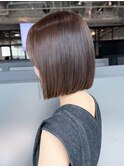 まろグレージュボブ_切りっぱなしボブエアリーロング_ba479211